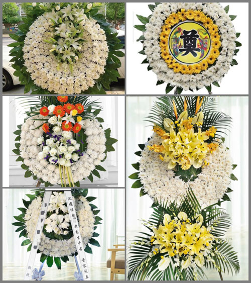山东青岛平度市南村镇沙梁西村花圈速递